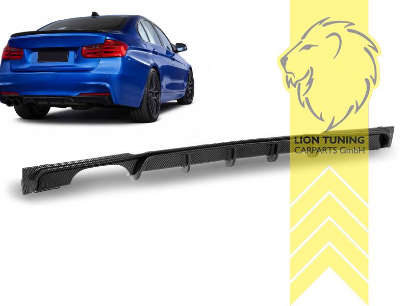 links, carbon Optik, passend für unsere Artikelnummer 10692, 10687, 10685, 11767, auch passend für die original F30 / F31 M-Paket Stoßstange, PP Kunststoff, Eintragungsfrei / keine Eintragung nötig